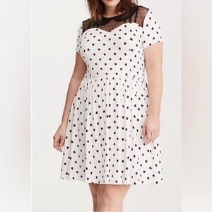 Torrid Disney Minnie Mouse Maxi Sheer Mesh Top Dress Pockets Collar Size 4X